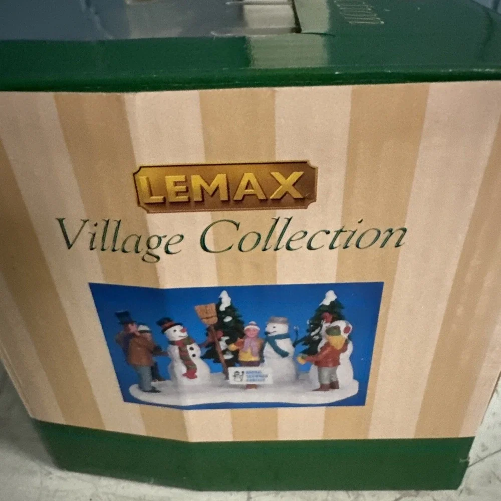 Lemax ANNUAL SNOWMAN CONTEST Table Accent XMAS DECOR‎ Village NIB 2006 63570